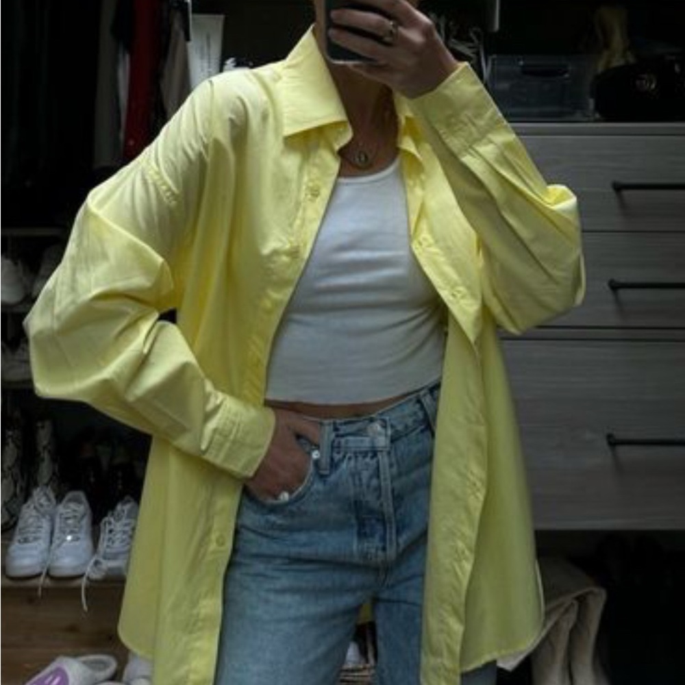 Yellow Button Down Shirt